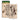 Matchbox with illustrations of dogs on a beige background
