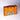 Orange and brown gift box with decorative design and handle on a white background