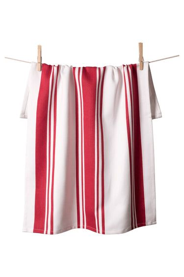 Red Centerband Kitchen Towel