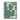Notebook cover with floral design and 'grateful' text on a green background