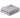 Image shows Faribault Mill’s Dove Grey bed blanket, folded