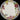 Cream dinner plate with floral rim