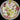 Dessert plate, cream background with florals