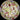 Cream plate with flowers
