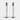 Orrefors Lumiere Crystal and Silver Candlesticks - Medium, set of 2