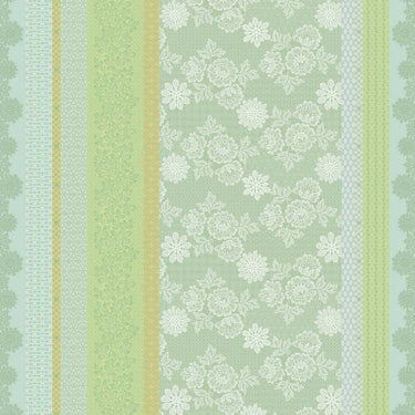 Garnier Thiebaut Mille Lace Amanda Jacquard Tablecloth in Coated and Uncoated Cotton