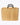 Mersea Medina Market Tote with Black Leather Handles