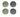 Green and black wax relief appetizer plates