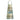 Patchwork apron with a pattern of squares in various shades of green and beige on a white background.