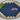 Arte Italica & Crown Designs Cloth Cocktail Napkins with Embroidered American Flag Detail - Navy, shown on a platter