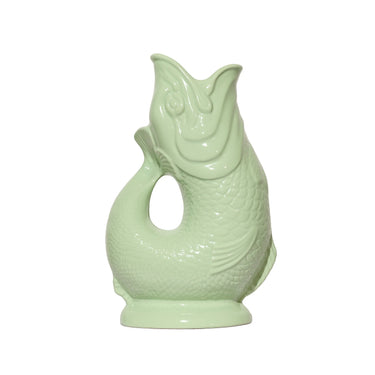 The Original Gluggle Jug Company Gluggle Jugs in Pistachio Green side detail