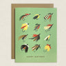 Happy Birthday Fishing Flies Greeting Card