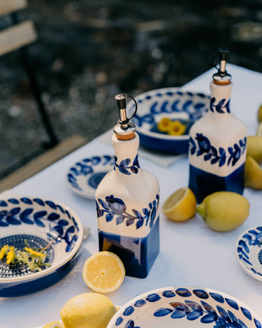Artisanal Ceramic Olive Oil Dispenser - Traditional Nerja