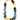 Delray Chunky Beaded Necklace- Blue/Yellow Mix