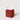 Merino Wool Small Tissue Box Cover - Mahogany Sienna
