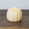 3D Flameless Pumpkin Candle 5” | Cream