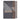 Folded fabric with gray and brown pattern on a white background