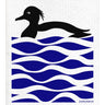 Black & Blue Loon Swedish Dishcloth