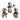 Kurt S. Adler, Inc. - Mouse Chef Ornaments, 3 Assorted