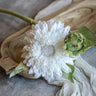 White Sunflower Spray 18.25”