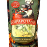 Soupapotamus creamy broccoli cheddar soup package with cartoon bear chef design.