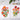 Cate Paper Co. - Zinna Blooms Paint-By-Numbers kit Shown with nearly fully painted pictures