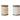 Two Wooden spools one with gold and one with silver metallic ribbon, both ribbons have a cotton fringe edge
