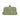 Green stoneware butter dish debossed with tree motif. Lid has a geometric pine tree handle