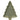Green stoneware Christmas tree plate with botanical embossed design