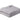 Image shows Faribault Mill’s Dove Grey bed blanket, folded