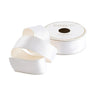 Reversible white and ivory ribbon
