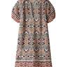 Floral patterned dress on a white background