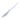 White straight razor with blue accents on a white background