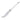 White garden tool with curved blade on a white background