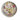Floral pie dish on white background