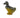 Green and yellow vintage style duckling vase