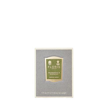 Packaging for. Floris London - Grapefruit & Rosemary Scented Candle 175g