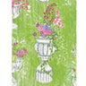 Citrine guest towel with white, purple, and pink flowers