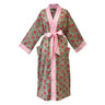 Kimono Robe | Jaipur Green & Pink