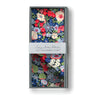 Liberty Fabric Cotton Skinny Scarf | Thorpe Blue Red