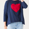 Catalina Icon Tee | Navy & Red Heart