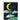 Love You To the Moon & Back card features drawn image of a crescent moon with sleeping face with a rope ladder down to earth. There is a black background with stars and a few clouds.