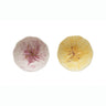 Hand Painted Flower Bowls in Lilac and Yellow