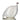 French Ceramic Guinea Fowl in White with Lavneder Blue Spots
