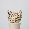 White with black spots pullet