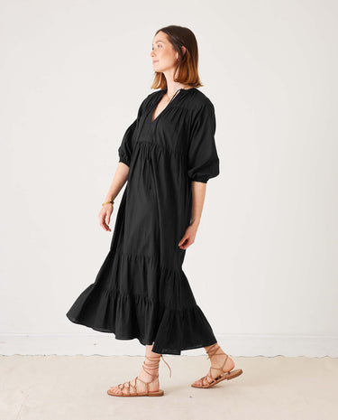 Mersea Birdie Maxi Dress in Black