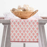 Pomegranate India Hicks Carnation Blush 14" x 108" Table Runner. Avaliable at Welcome Home Annapolis