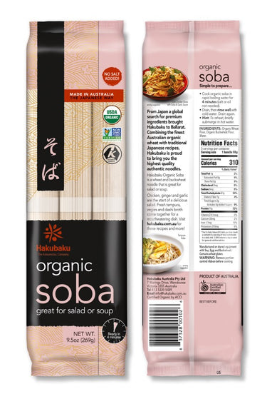 Hakubaku Organic Soba Noodles