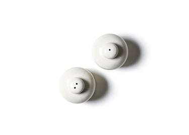Signature White Ruffle Salt & Pepper Shaker Set