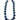 Marble Chunky Beaded Necklace-Navy